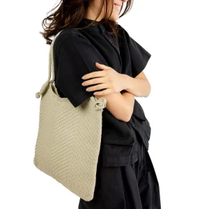 DRAGON DIFFUSION - Borsa a spalla - Minga Tote - 8149 -  Bianco Perla