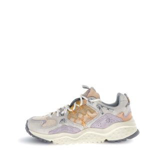YAMABUSHI SUEDE/NYLON RIPSTOP OFF WHITE-PALE LILAC