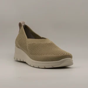 Fly-Flot 47 215 K8 – Sneakers donna slip-on in microfibra con memory nocciola