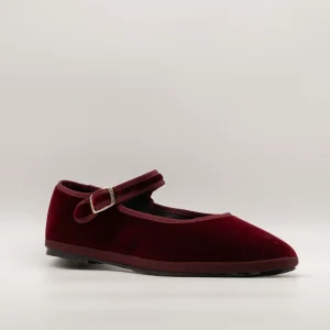 Friulane Mary Jane Bordeaux – La Tradizione del Velluto | Pli-Pla