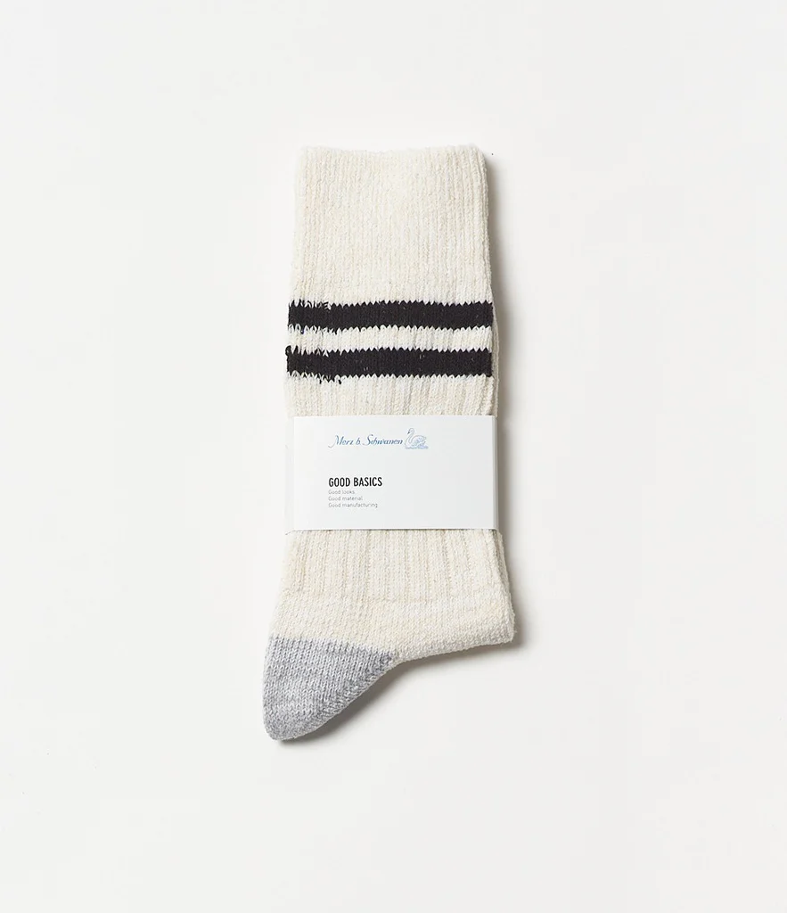 SOCKS STRIPED Nature/Black