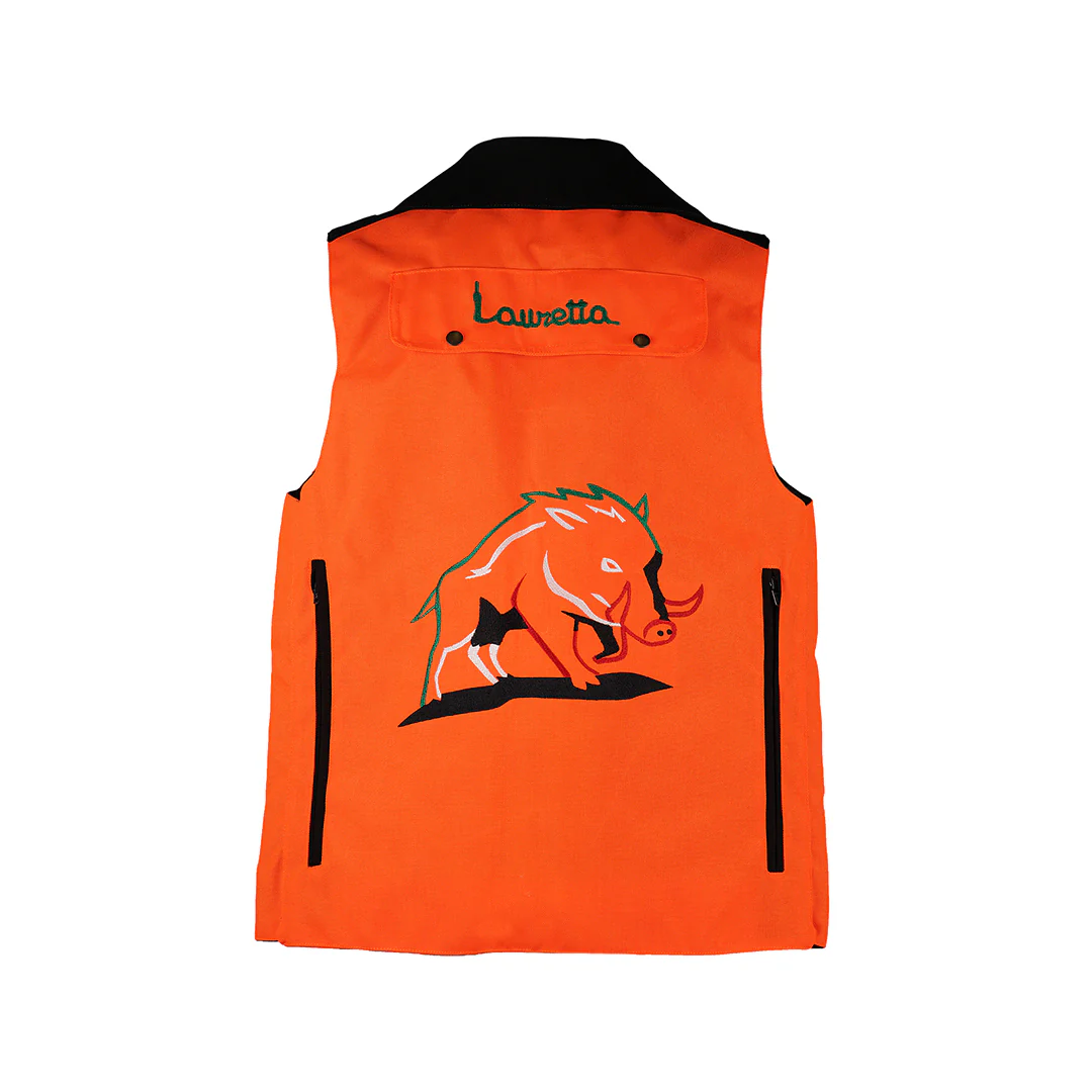 Gilet in cordura antistrappo con cinghiale tricolore - immagine 3