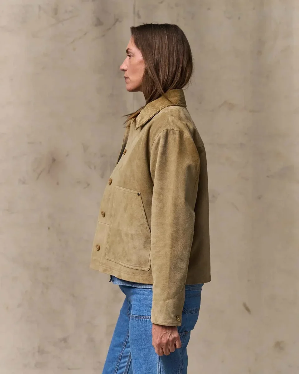 WOMEN'S SHORT SUEDE BARN JACKET - immagine 9