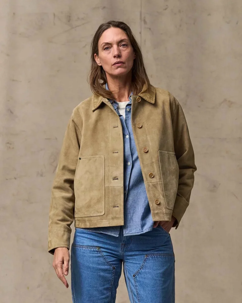 WOMEN'S SHORT SUEDE BARN JACKET - immagine 8