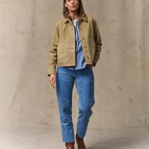 WOMEN'S SHORT SUEDE BARN JACKET
