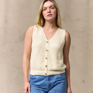WOMEN'S COTTON SWEATER VEST
