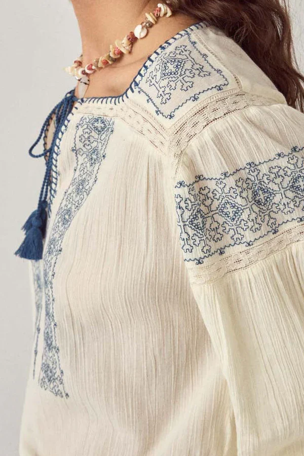 CLAUDIA BLOUSE Indigo Poet - immagine 6