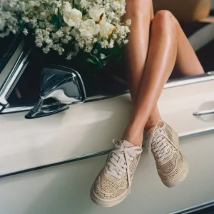 AUTRY -  AULW NA03 - Sneakers Cristal Medalist  - Suede Strass - Cookies