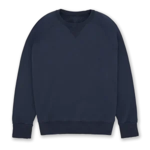 HARVARD FELPA GIROCOLLO IN JERSEY FELPATO CON TAGLIO RAGLAN BLUE