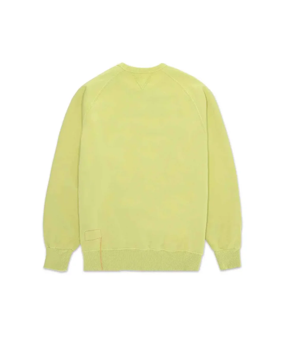 HARVARD FELPA GIROCOLLO IN JERSEY FELPATO CON TAGLIO RAGLAN LEMON - immagine 2