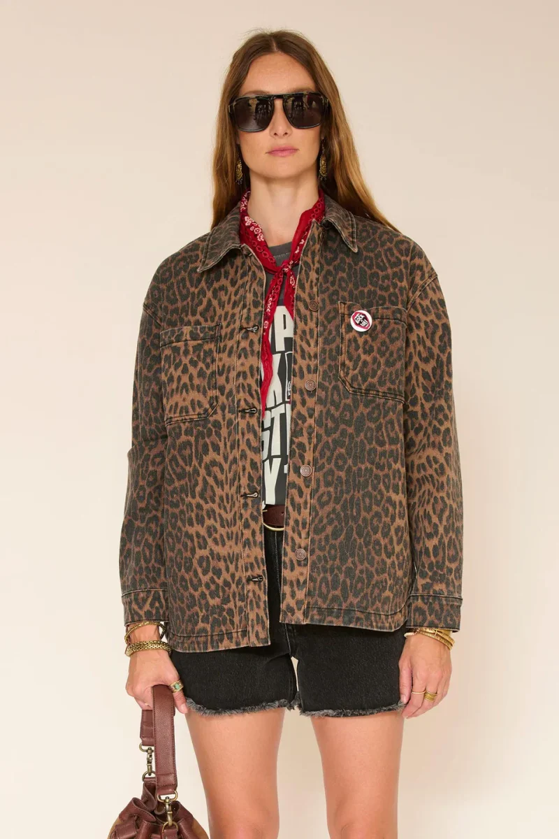 VESTE - VENUTIA LEOPARD PRINT-CHOCO - immagine 4
