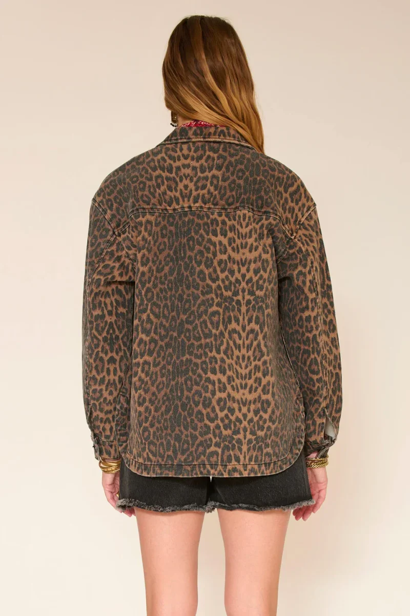 VESTE - VENUTIA LEOPARD PRINT-CHOCO - immagine 5