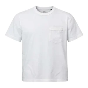 THE HUDSON SLUB TEE IN OFF WHITE POCKET