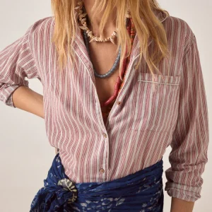 DADA SHIRT Wine Stripes