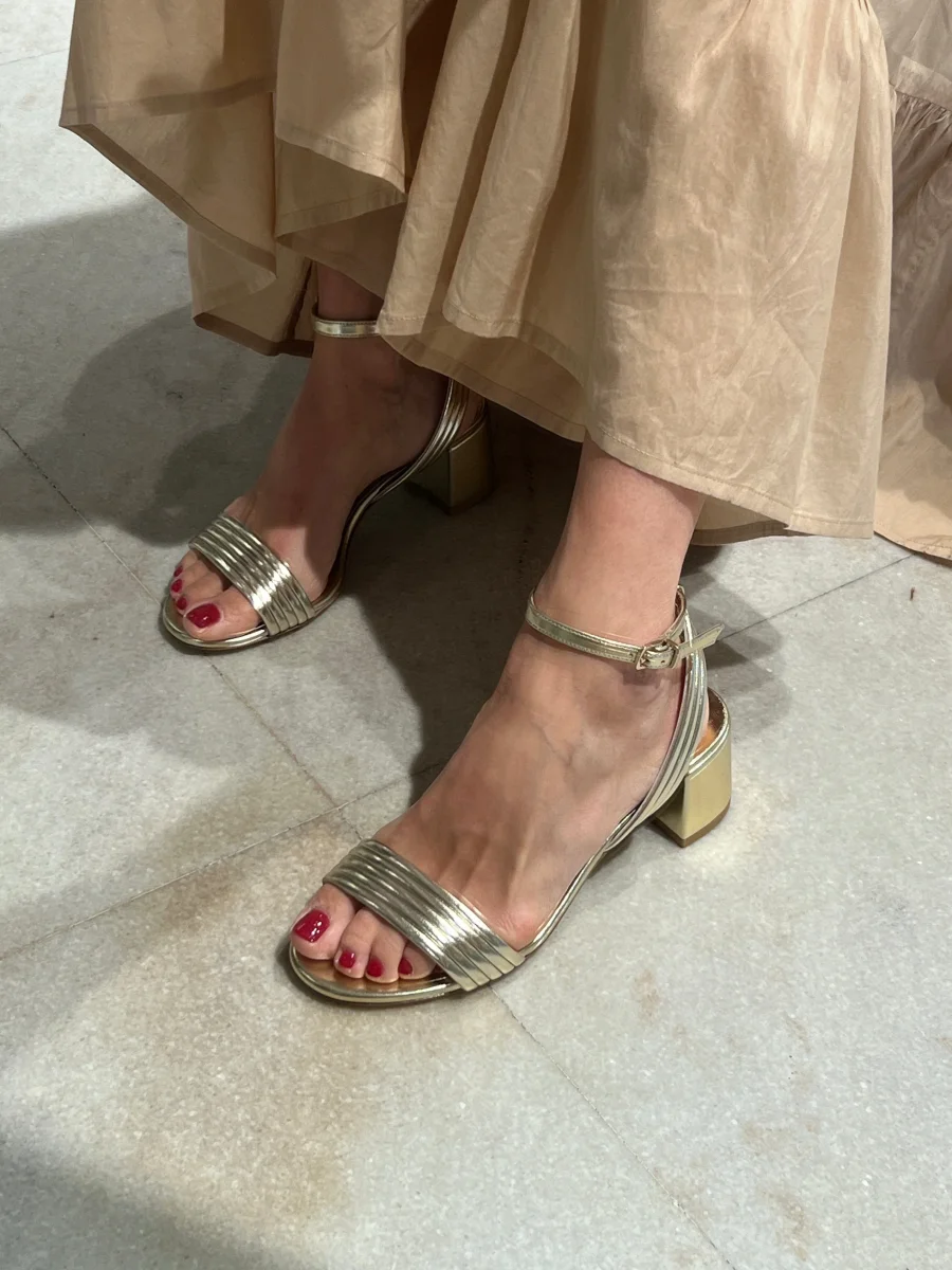 NCUB - Sandali con Tacco - Stacy 35 - Platino - immagine 3