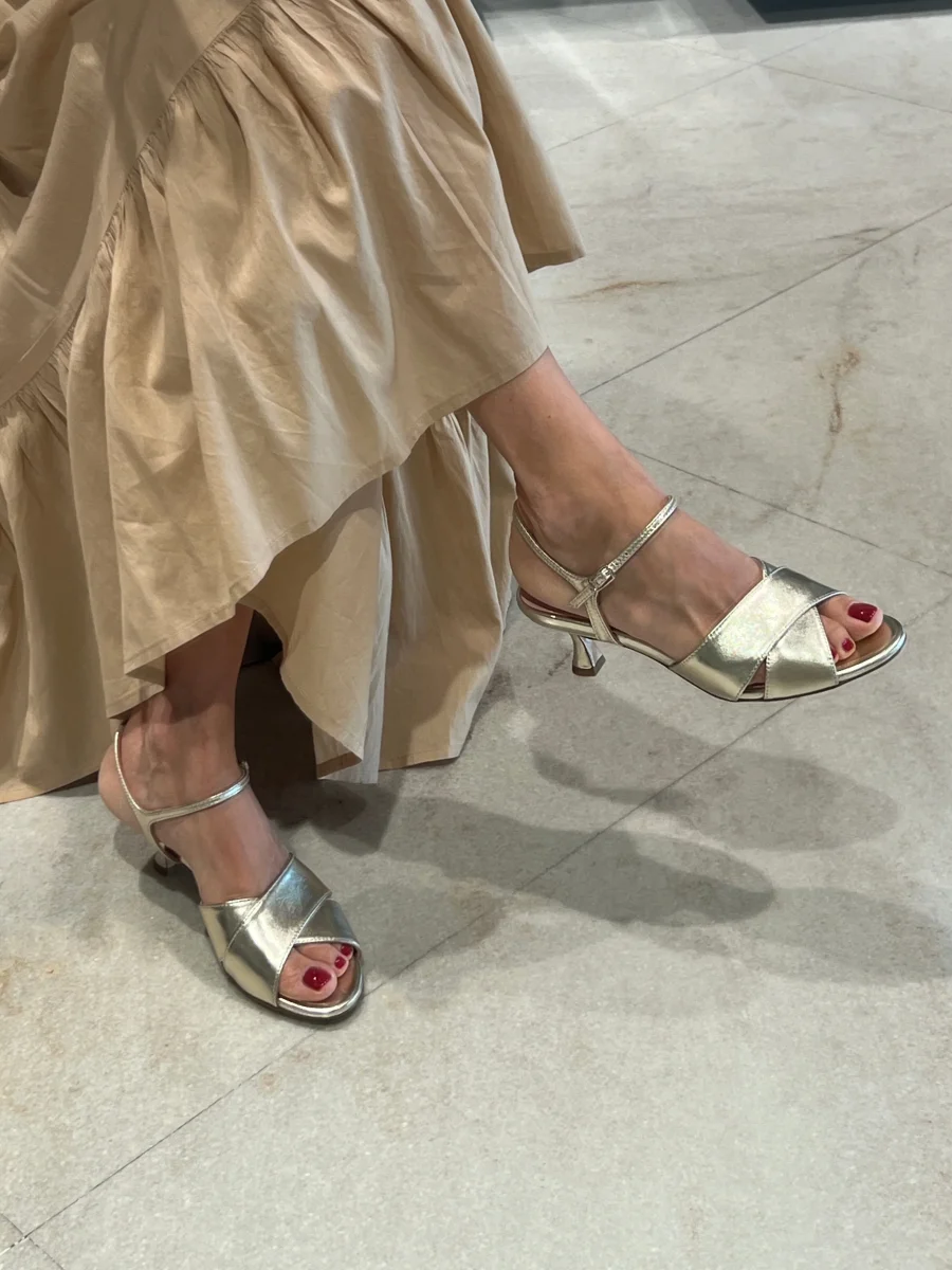 ANNA F. - Sandali con Tacco - 3742 - Platino - immagine 2