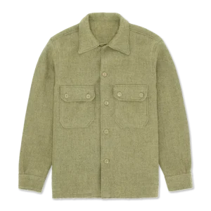 PEPPER OVERSHIRT IN LANA SAGE