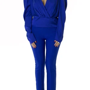 Blusa donna con spallina tessuto raso morbido scollo profondo apertura a goccia retro e bottone