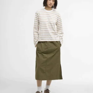 MAUREEN MIDI SKIRT BURNT OLIVE