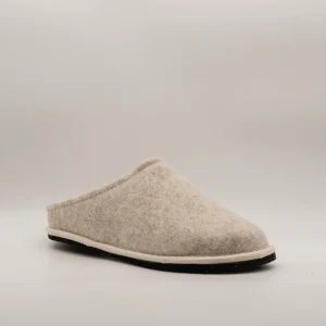 Löwenweiss Easy pantofola in feltro di lana beige