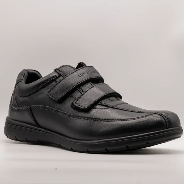 Lumberkack scarpe da uomo con velcro SIESTA nero - immagine 2