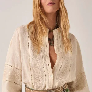 VIRGINIA BLOUSE Linen Solstice