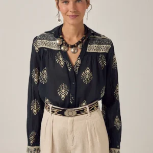 RANI SHIRT Black Henna