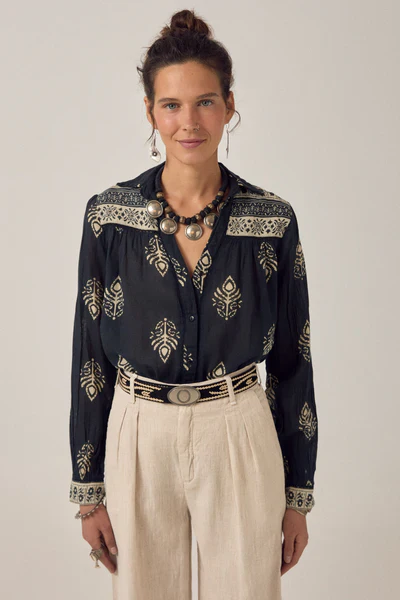 RANI SHIRT Black Henna