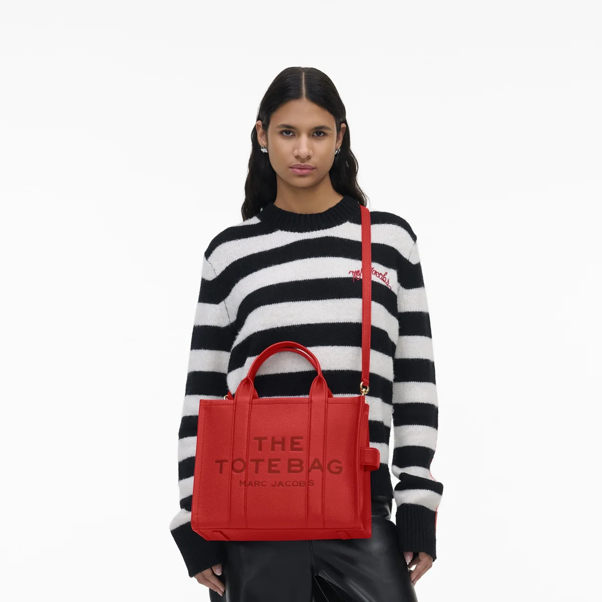 MARC JACOBS - Medium Tote Bag H004L01PF21- 617 True Red - immagine 8