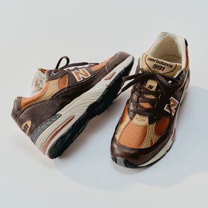 NEW BALANCE -  Sneakers - M991LB1 - Pelle Brown