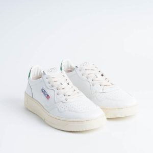 AUTRY Sneakers AULM LL20 - LOW MAN ALL LEAT - Bianco/Verde