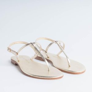 PAOLA FIORENZA - Sandalo nodino - Platino