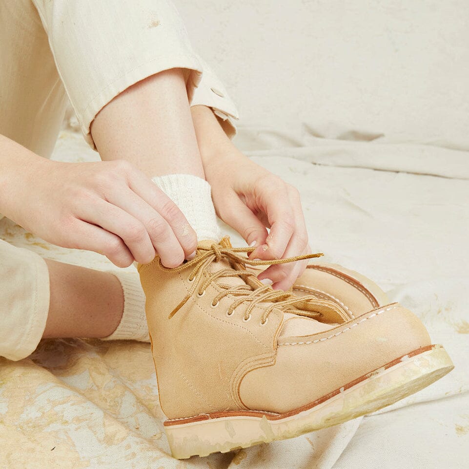 RED WING SHOES - Stivaletto 3328 - Moc Toe - Cream Abilene - immagine 2