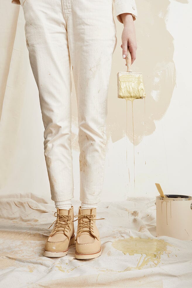 RED WING SHOES - Stivaletto 3328 - Moc Toe - Cream Abilene - immagine 8