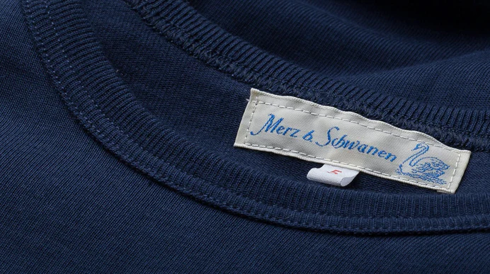 1950S MEN’S LOOPWHEELED T-SHIRT, 4,6OZ/SQ.YD., CLASSIC FIT INK BLUE - immagine 6