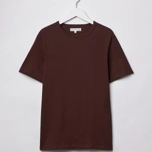 1950S MEN’S LOOPWHEELED T-SHIRT, 4,6OZ/SQ.YD., CLASSIC FIT COFFEE