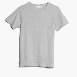 1950S MEN’S LOOPWHEELED T-SHIRT, 4,6OZ/SQ.YD., CLASSIC FIT GREY MEL.