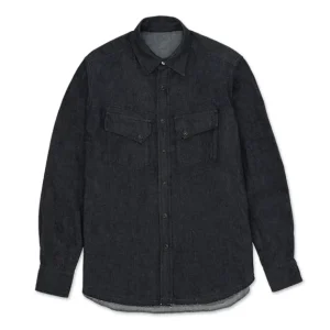 PASADENA CAMICIA WESTERN IN DENIM INDIGO RINSE