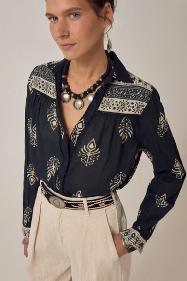 RANI SHIRT Black Henna - immagine 4