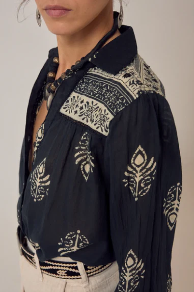 RANI SHIRT Black Henna - immagine 5
