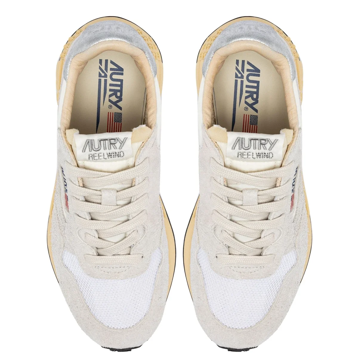 AUTRY - WWLW MU01 -Sneakers REELWIND - Bianco Argento - immagine 6