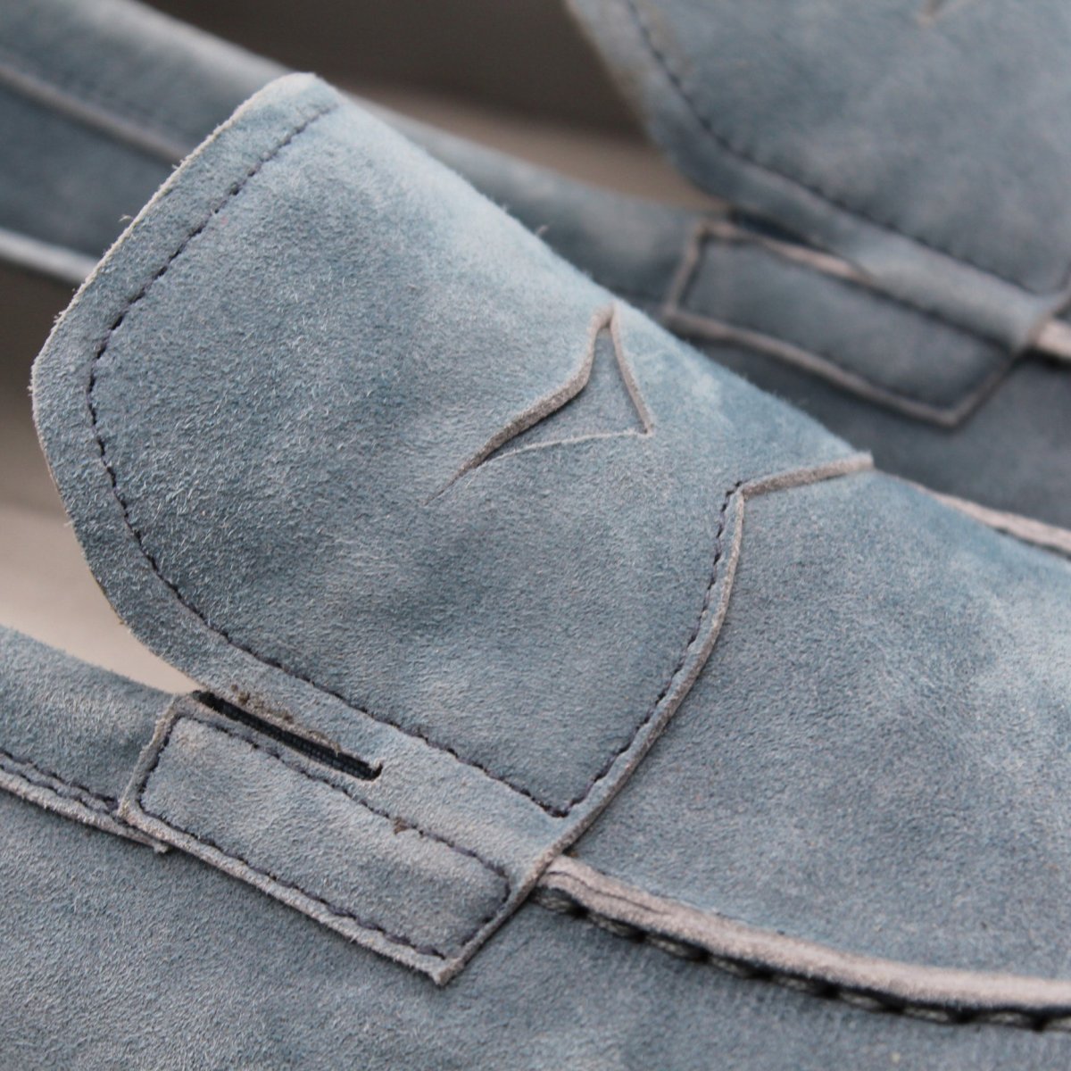 Lancio shoes mocassini uomo 9907 camoscio celeste - immagine 6