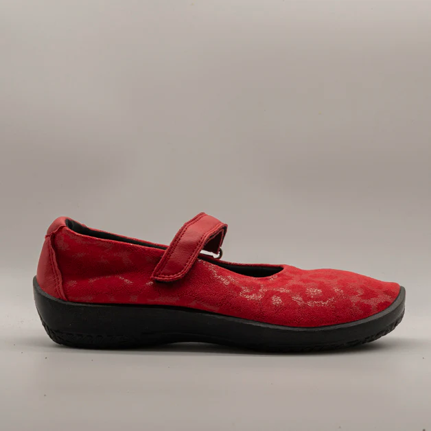 A’RCOPEDICO L45 Ballerine Mary Jane Ortopediche Comfort con velcro rosso - immagine 4