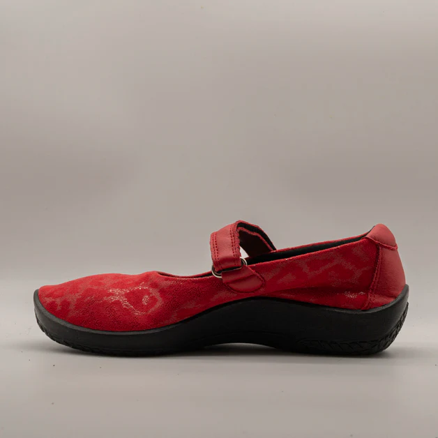 A’RCOPEDICO L45 Ballerine Mary Jane Ortopediche Comfort con velcro rosso - immagine 3