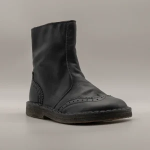 B&B 2024 – Stivaletti bambina in pelle con fondo in para blu scuro