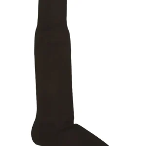 Calzini uomo a maglia rasata rimaglio a mano  in cotone lunghezza ginocchio made in italy