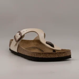 Birkenstock Gizeh – Sandali infradito con plantare anatomico - graceful pearl white