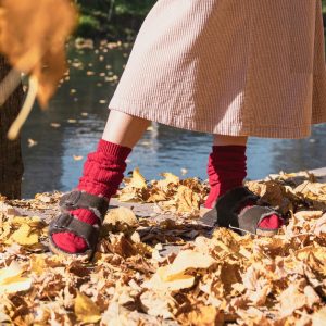 BIRKENSTOCK - Sandali bassi 1020528 - Arizona Fur - Mocca