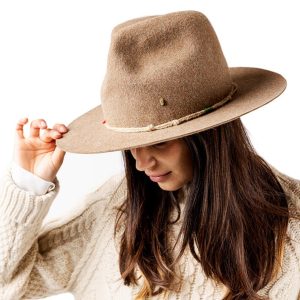 SUPER DUPER HATS - Duke Rabbit Felt - Taupe Raw