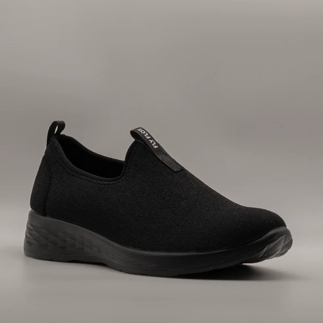 Fly-Flot 67 T12 3X Slip-On Donna in Tessuto Elastico Nero - immagine 2